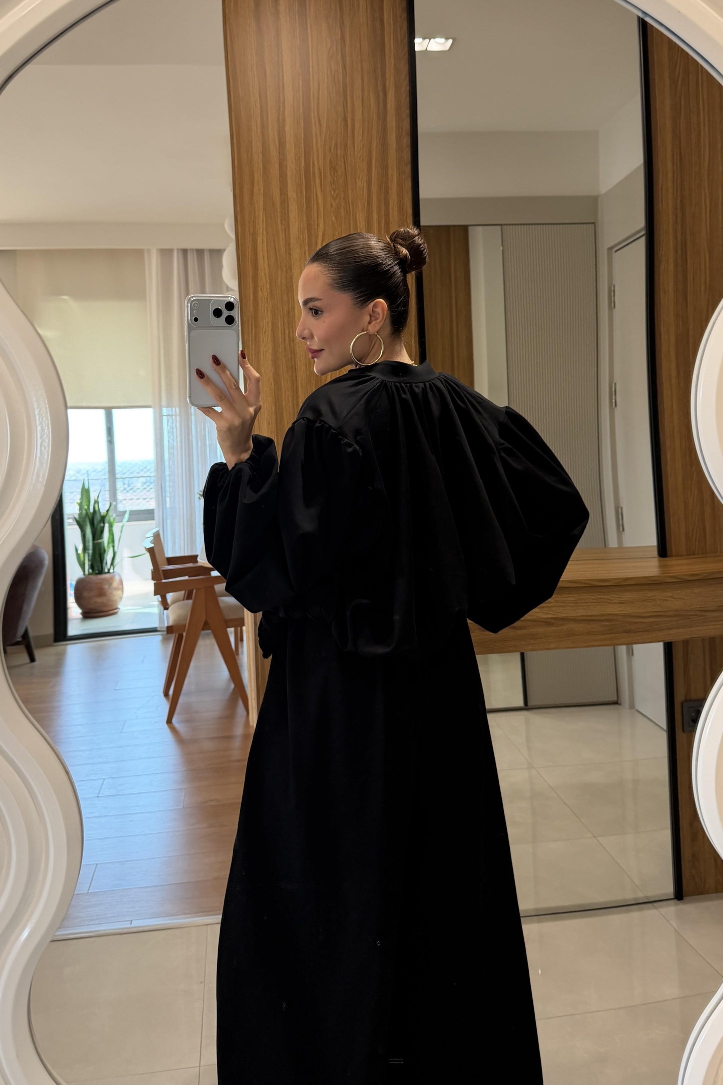 Rosia Siyah Modal Şalvar Model Takım