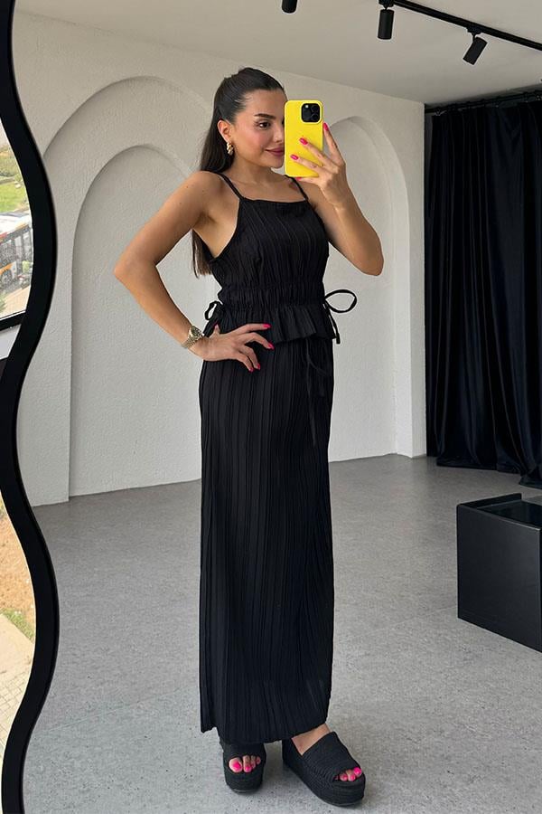 Rowan Büzgülü Kırinkıl İkili Takım-Sİyah