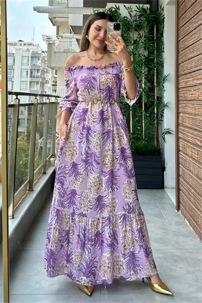 Ruse madonna yaka elbise