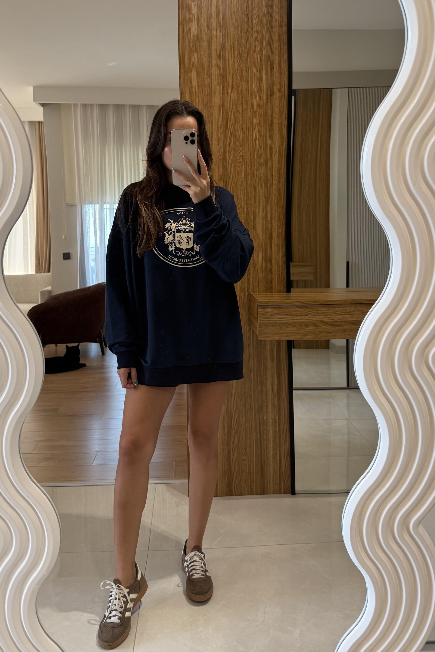 Saint Lacivert Şort Sweat Spor İkili Takım