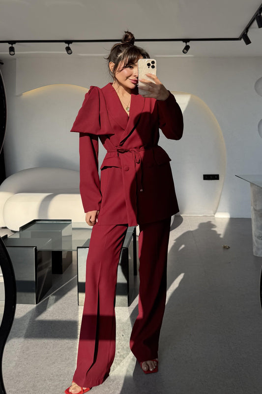 Samira Bordo Business Ceket Takım