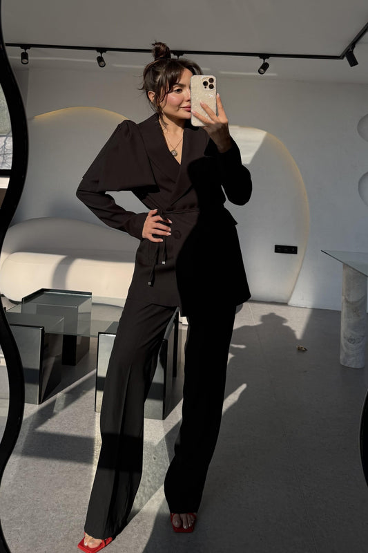 Samira Siyah Business Ceket Takım