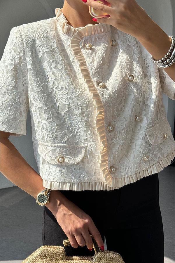 Sandro Dantel Detaylı Tasarım Ceket