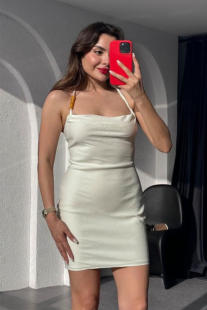 Sarabia Boncuk Detaylı Elbise