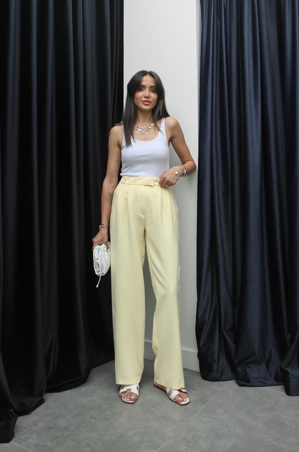 SARI PLEATED PALAZZO PANTOLON