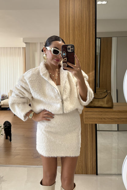 Serenity Ekru Etekli Keçe Takım