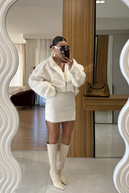 Serenity Ekru Etekli Keçe Takım