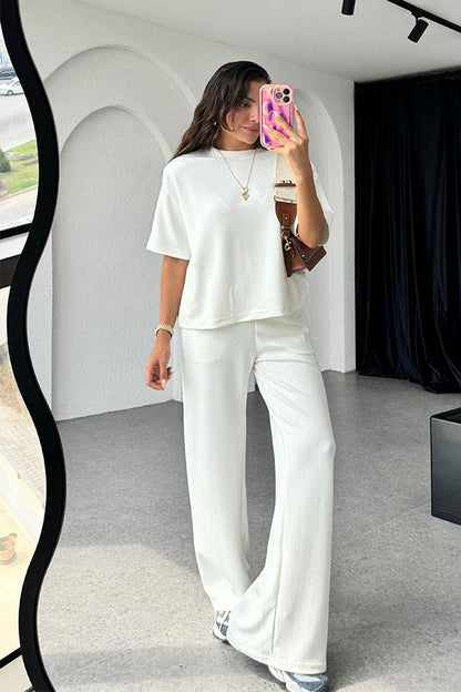 Sergio Orijinal Modal Vatkalı Takım-Beyaz