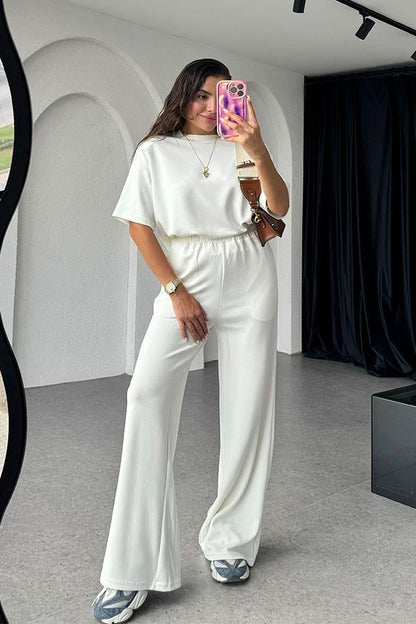 Sergio Orijinal Modal Vatkalı Takım-Beyaz