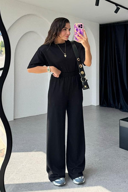 Sergio Orijinal Modal Vatkalı Takım-Siyah