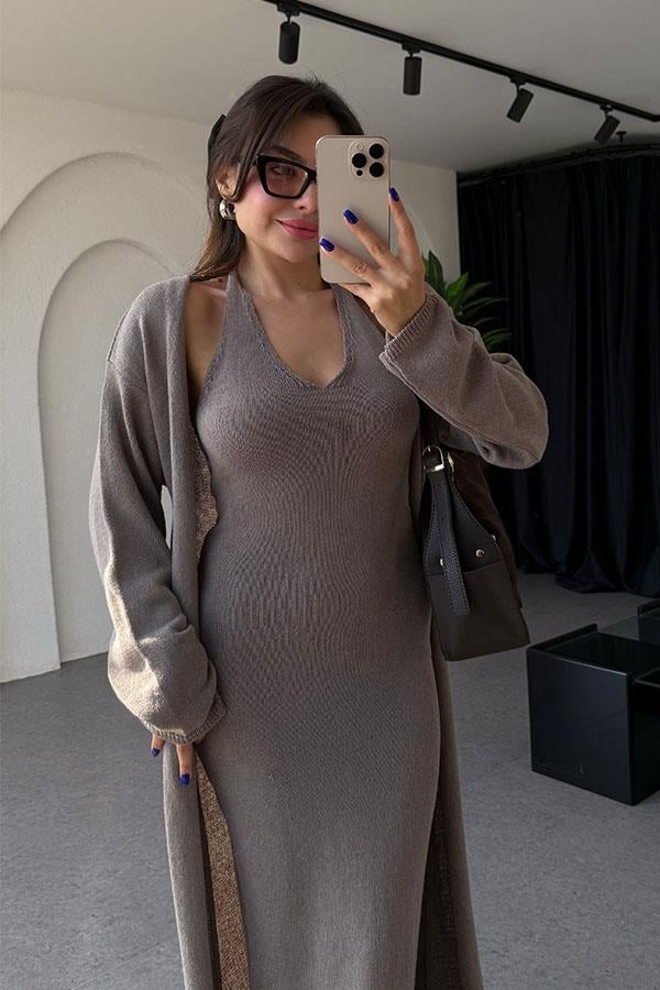 Shirley Vizon Elbise Hırka