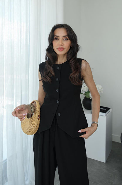 SIYAH CARINE YELEK