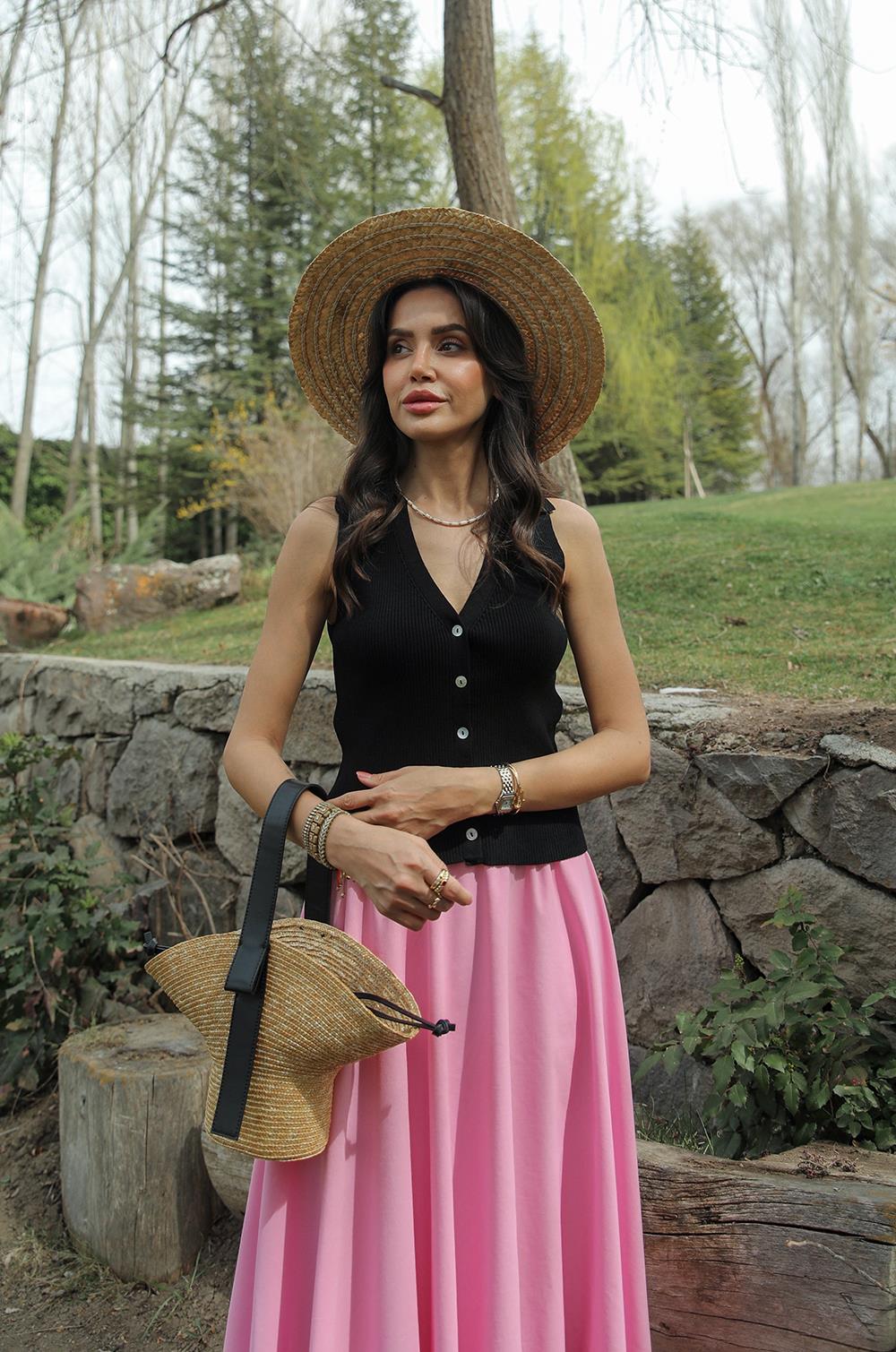 SIYAH DAVINO POLO YAKA TRIKO YELEK