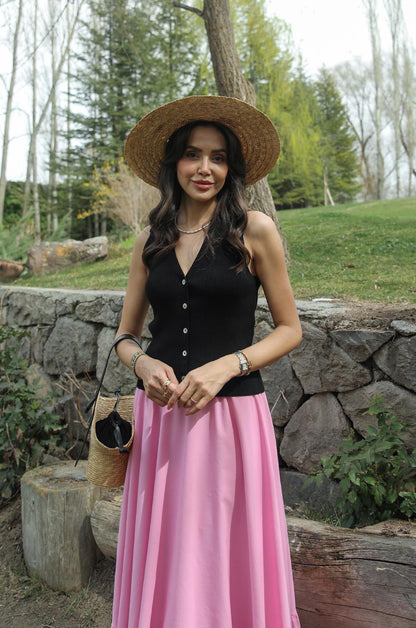 SIYAH DAVINO POLO YAKA TRIKO YELEK