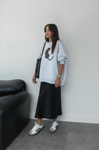 SIYAH KREP SATEN ETEK