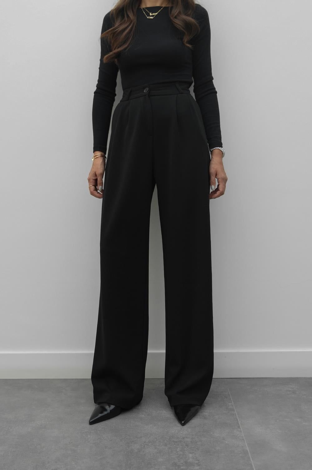 SIYAH OSCAR PALAZZO PANTOLON