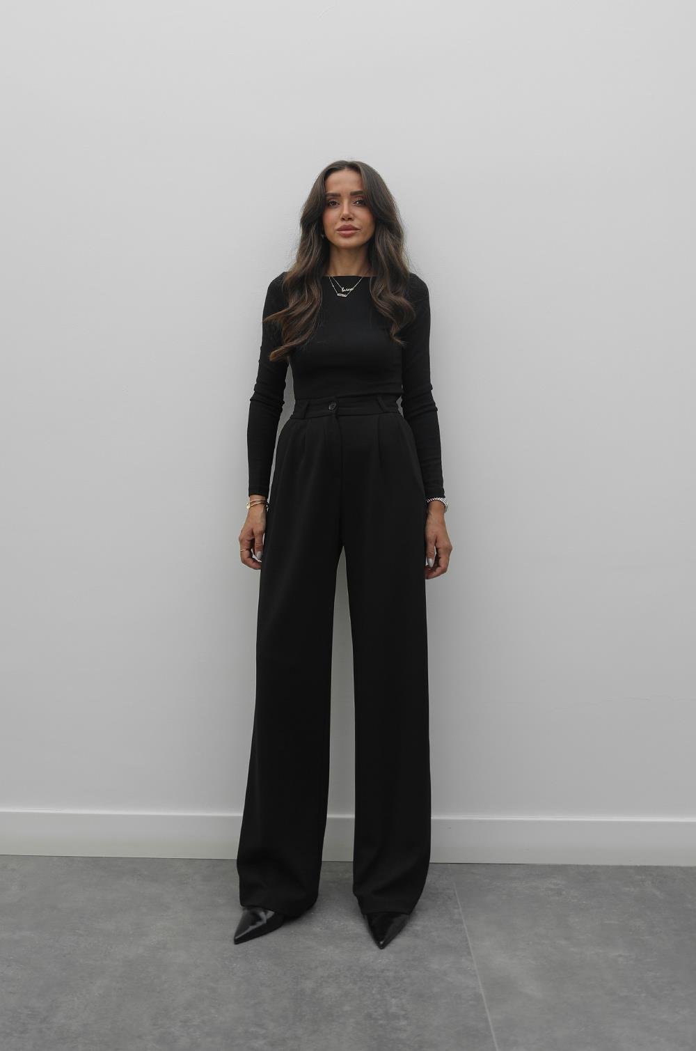 SIYAH OSCAR PALAZZO PANTOLON