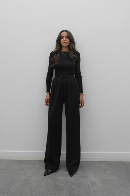 SIYAH OSCAR PALAZZO PANTOLON