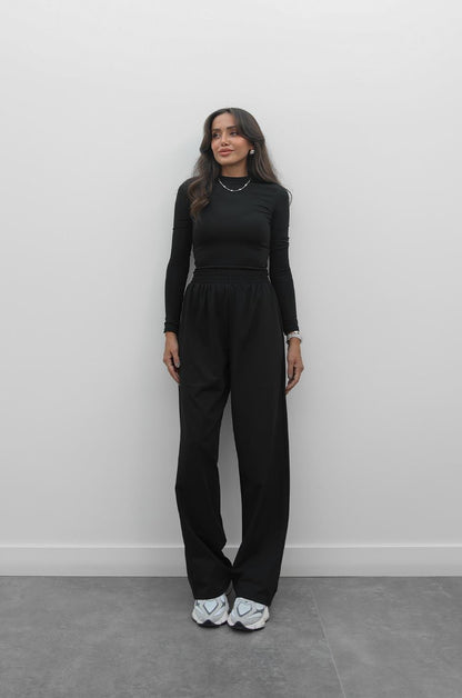 SIYAH URAL BLUZ PANTOLON TAKIM