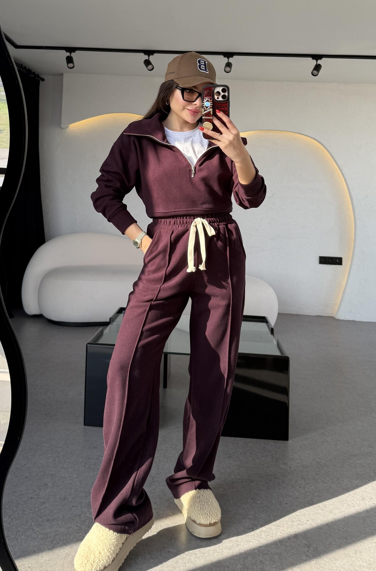 Soelle Mürdüm Selanik Kumaş Üçlü Takım