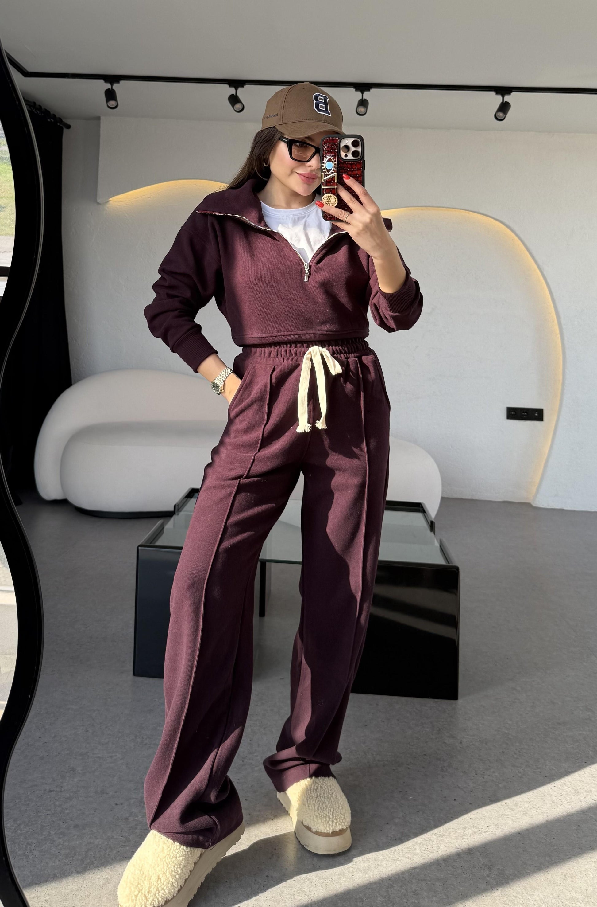 Soelle Mürdüm Selanik Kumaş Üçlü Takım