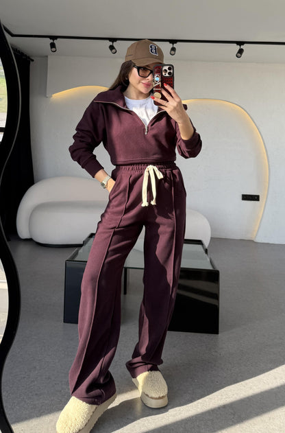 Soelle Mürdüm Selanik Kumaş Üçlü Takım