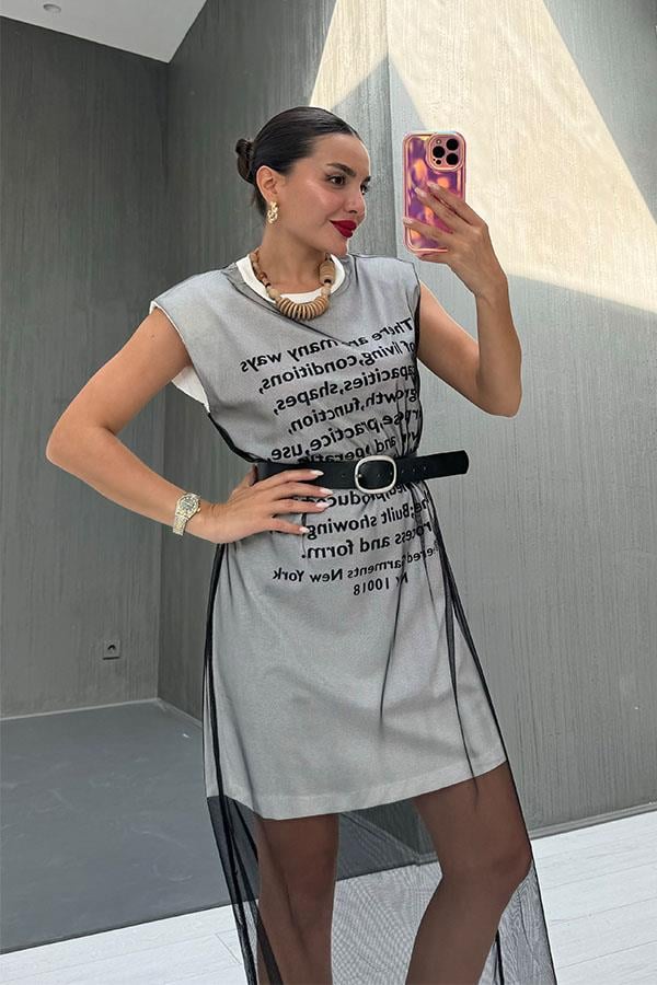 Soren Tasarım Uzun Tül Elbise