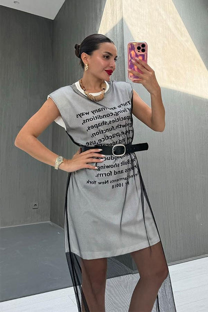 Soren Tasarım Uzun Tül Elbise