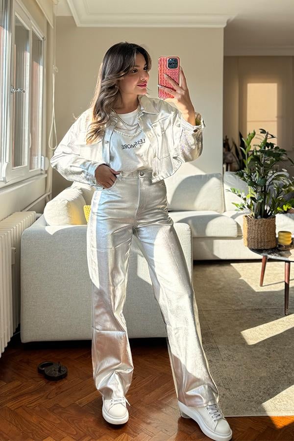 Stephin Silver Ceket Pantolon Takım