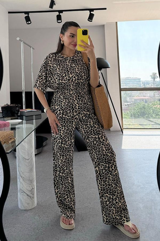 Tini Leopar Desen İkili Takım