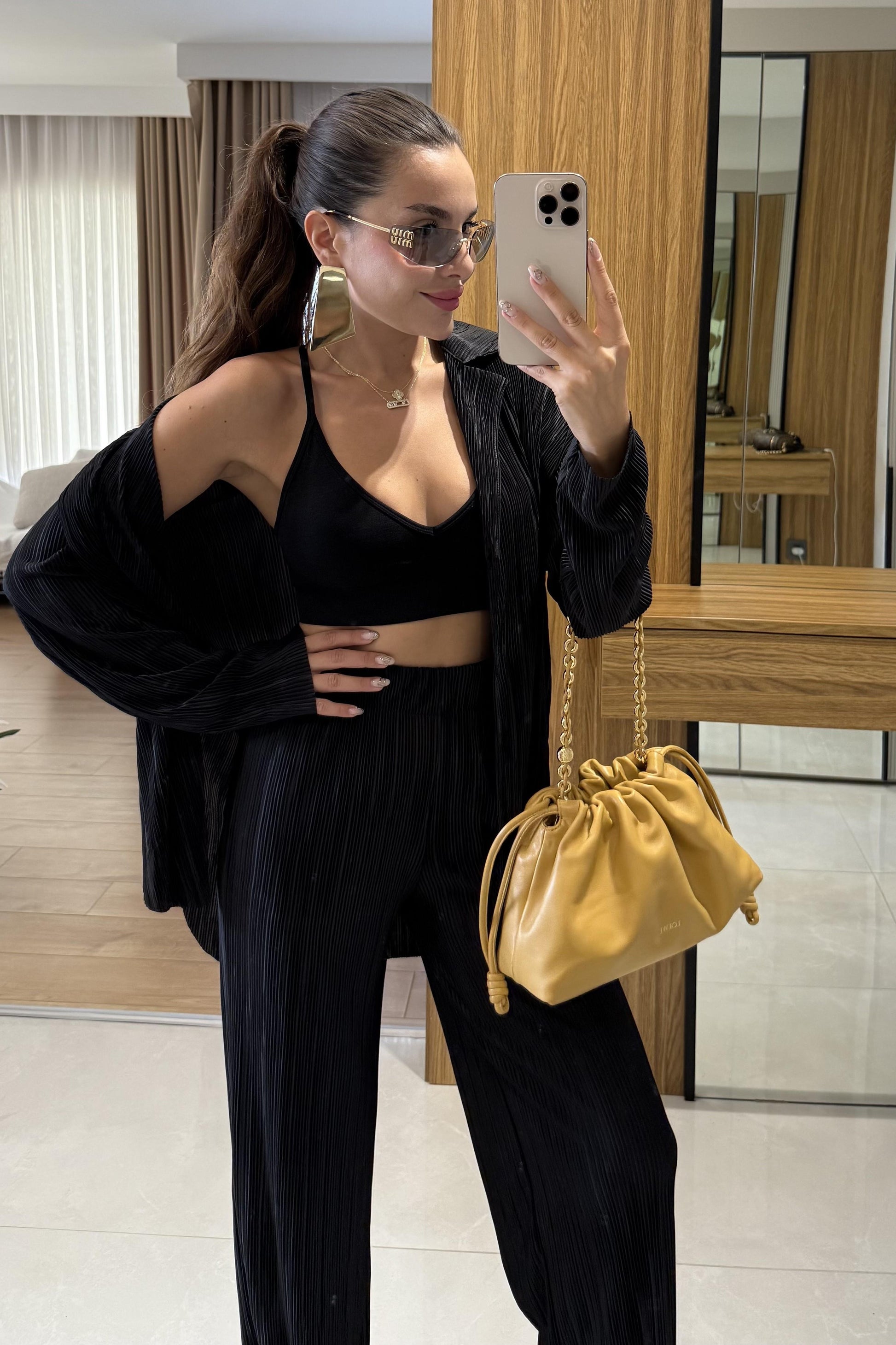 Valentina Siyah Kırinkıl İkili Takım