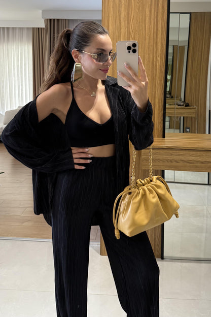 Valentina Siyah Kırinkıl İkili Takım