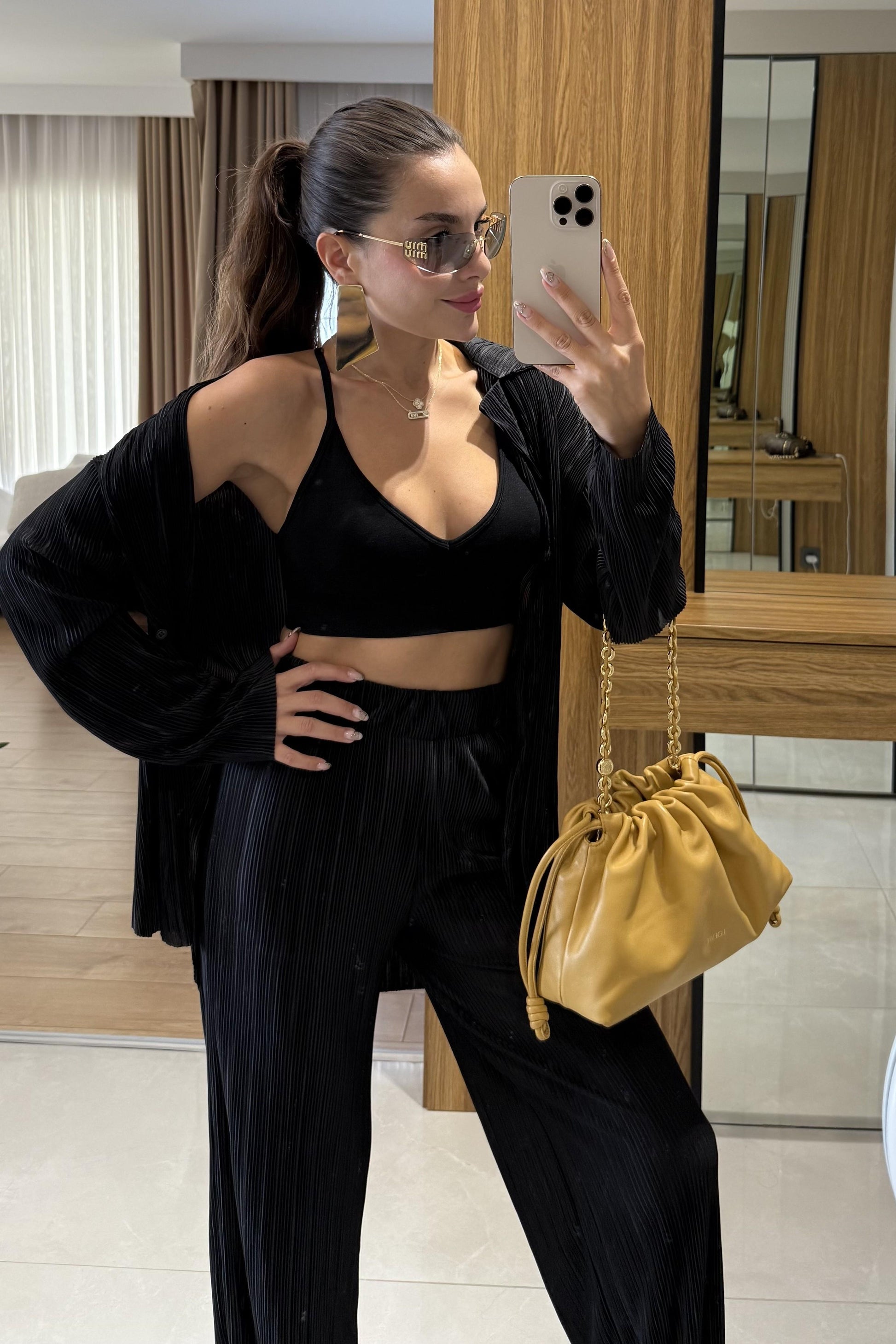 Valentina Siyah Kırinkıl İkili Takım