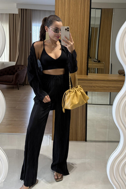 Valentina Siyah Kırinkıl İkili Takım