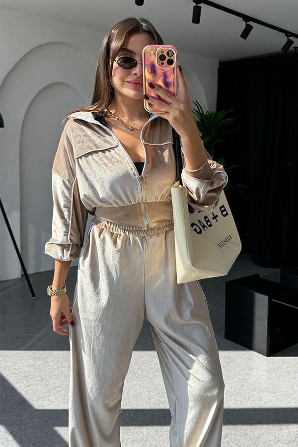 Valenzuela Kahve Kadife Takım