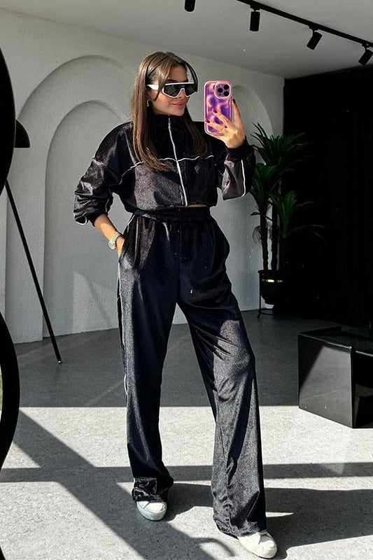 Valenzuela Siyah Kadife Takım