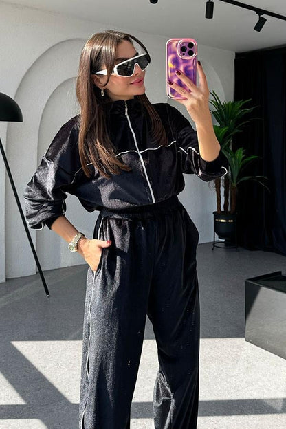 Valenzuela Siyah Kadife Takım