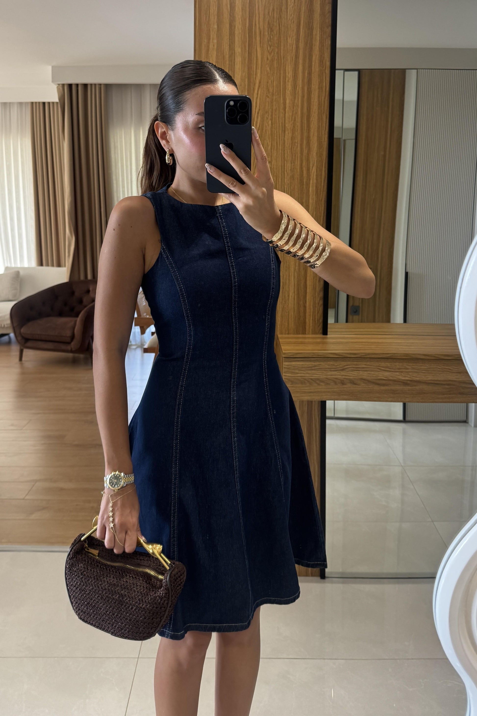 Vanna Çan Denim Elbise