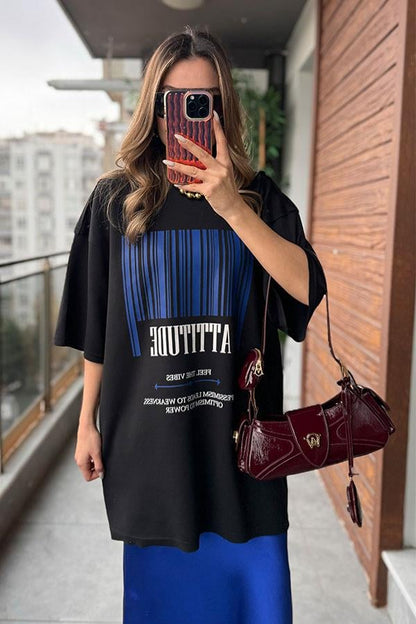 Vıbes Saten Etekli İkili Takım - Saks Mavi