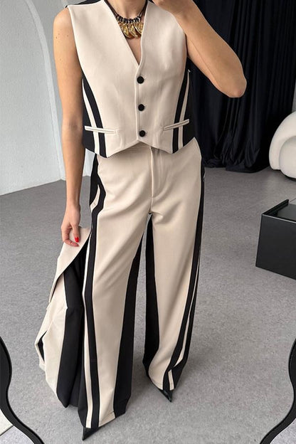 Viennna Siyah-Krem Premium Üçlü Takım