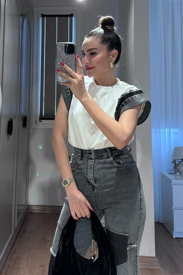 Violet Kot Karışım Tasarım Takım - Füme