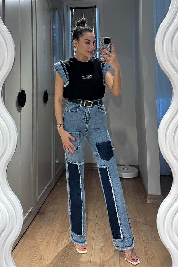 Violet Kot Karışım Tasarım Takım - Mavi