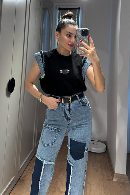 Violet Kot Karışım Tasarım Takım - Mavi