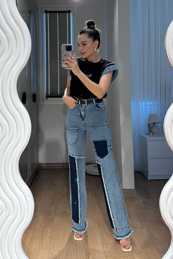 Violet Kot Karışım Tasarım Takım - Mavi