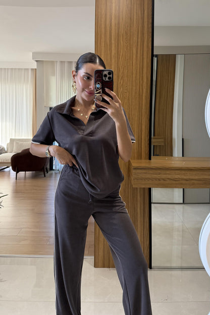 Wans Kahve Biyeli Pike Modal Takım