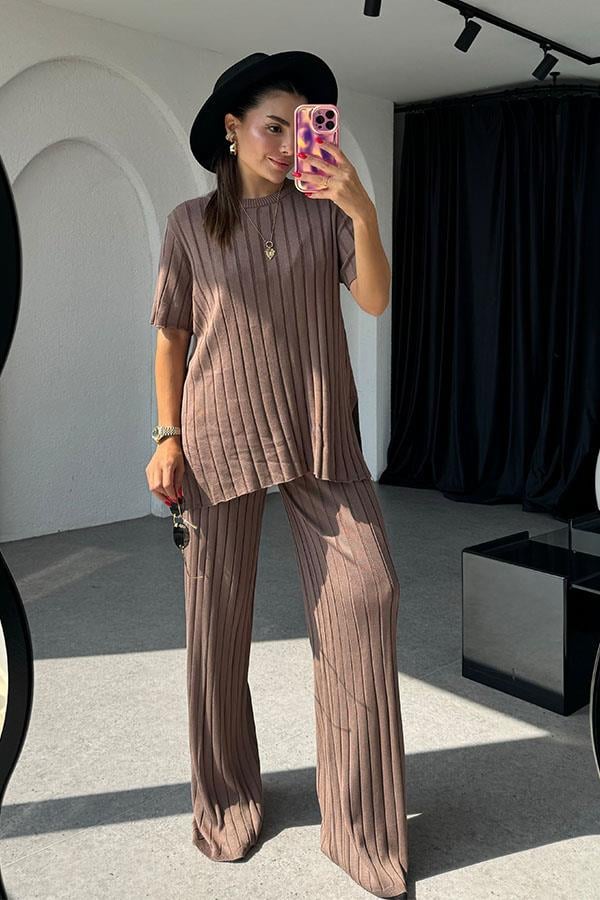 Warrior Fitilli Kahve İkili Takım