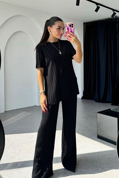 Warrior Fitilli Siyah İkili Takım