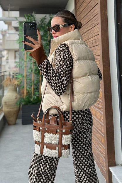 Wei Krem Şişme Yelek