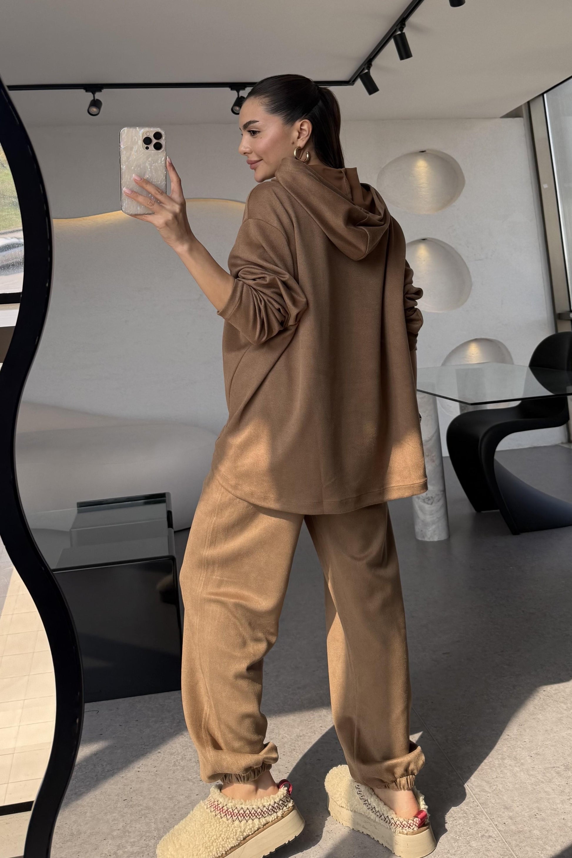 Willow Camel Kapüşonlu Takım