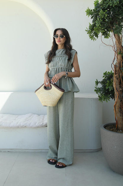 YEŞIL LAYER BLUZ PANTOLON TAKIM